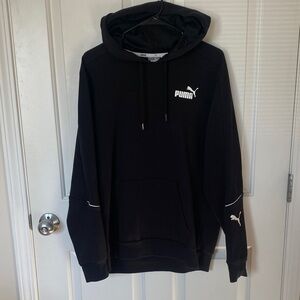 Puma Men's Black Hoodie with Logo